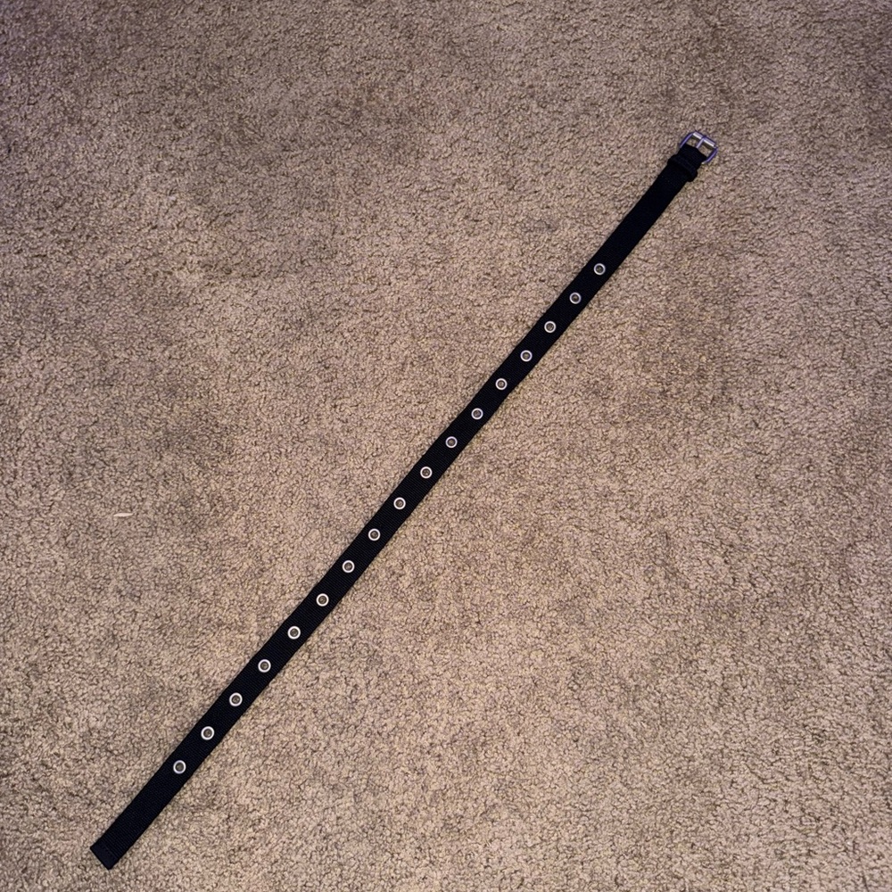 Brandy Melville Black and Silver Belt with Elegant Design